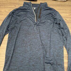 Libert Pro Men's Blue Performance Quarter Zip Pullover Like New